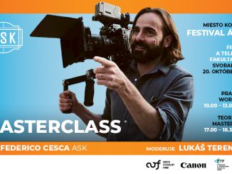 Asociácia slovenských kameramanov ponúka do programu festivalu Áčko masterclass s kameramanom filmu Svetlonoc Federicom Cescaom