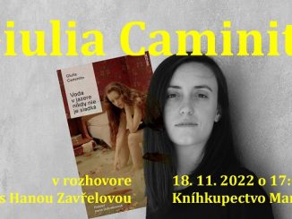 Držiteľka talianskej Ceny Campiello Giulia Caminito predstaví v Bratislave román Voda v jazere nikdy nie je sladká v preklade Ivany Dobrakovovej