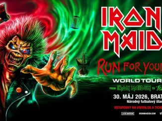 IRON MAIDEN SA VRACAJÚ! Po beznádejne vypredanom koncerte v Bratislave kapela odohrá svoju ďalšiu show, buďte pripravení na spustenie predaja. IronMaiden-2026_Admat_Horizontal