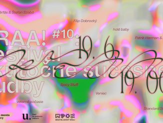 Festival „skutočne súčasnej hudby“ KRAA! oslávi 10. rokov KRAA! 10 - poster Lucia Šimko